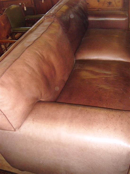 Large leather sofa
